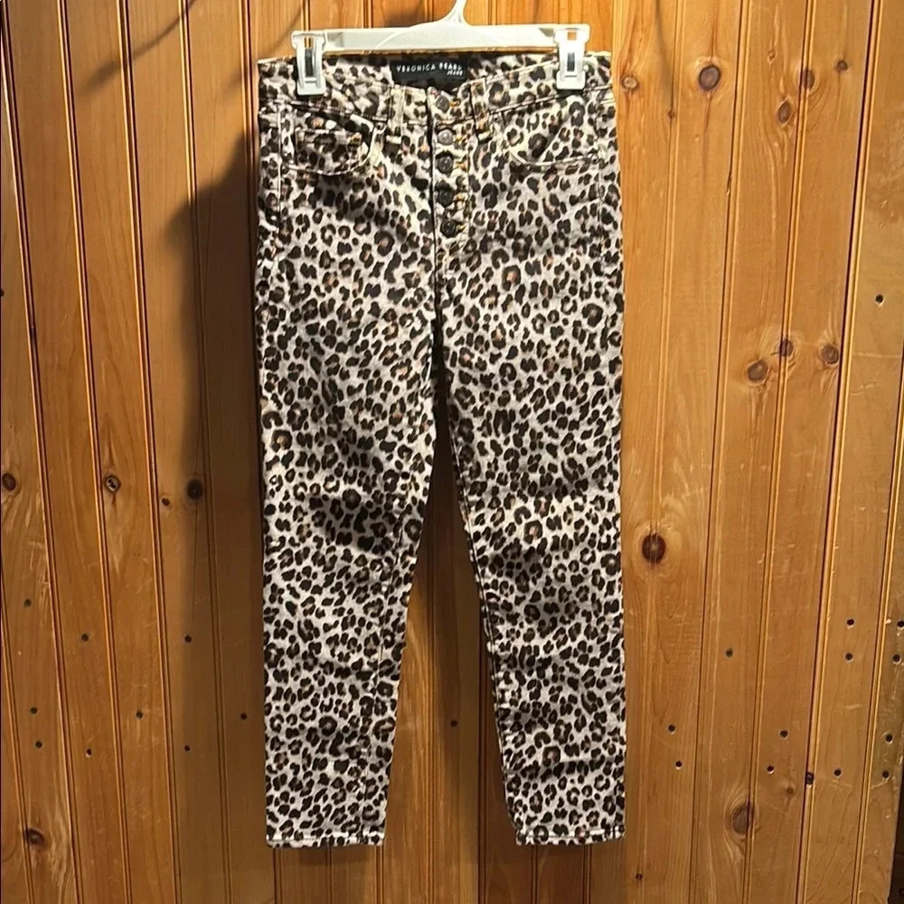 VERONICA BEARD Debby skinny animal print pants